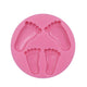 Feet Mold,Soap Clay Chocolate Sugarcraft Baking Tool DIY Mold for Baby Shower Birthday Party Cake Decoration