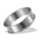 Stainless Steel Crumpet Rings, Double Rolled Tart Rings, Round Metal Cooking Pastry Ring Molds for Baking, Silver