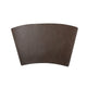 Faux Leather Wedge Placemats for Round Table, Heat Resistant Washable PU Table Place Mats Set of 4 for Kitchen and Dining Table