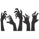 Halloween Wall Sticker Horrible Halloween Ghost Hand Wall Decal Removable Shadowy Figure Glass Window Wall Stickers Decor
