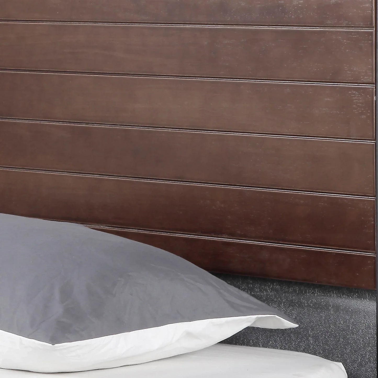Milano Decor Azure Bed Frame With Headboard Black Wood Steel Platform Bed - Single - Black - Mekamart Australia