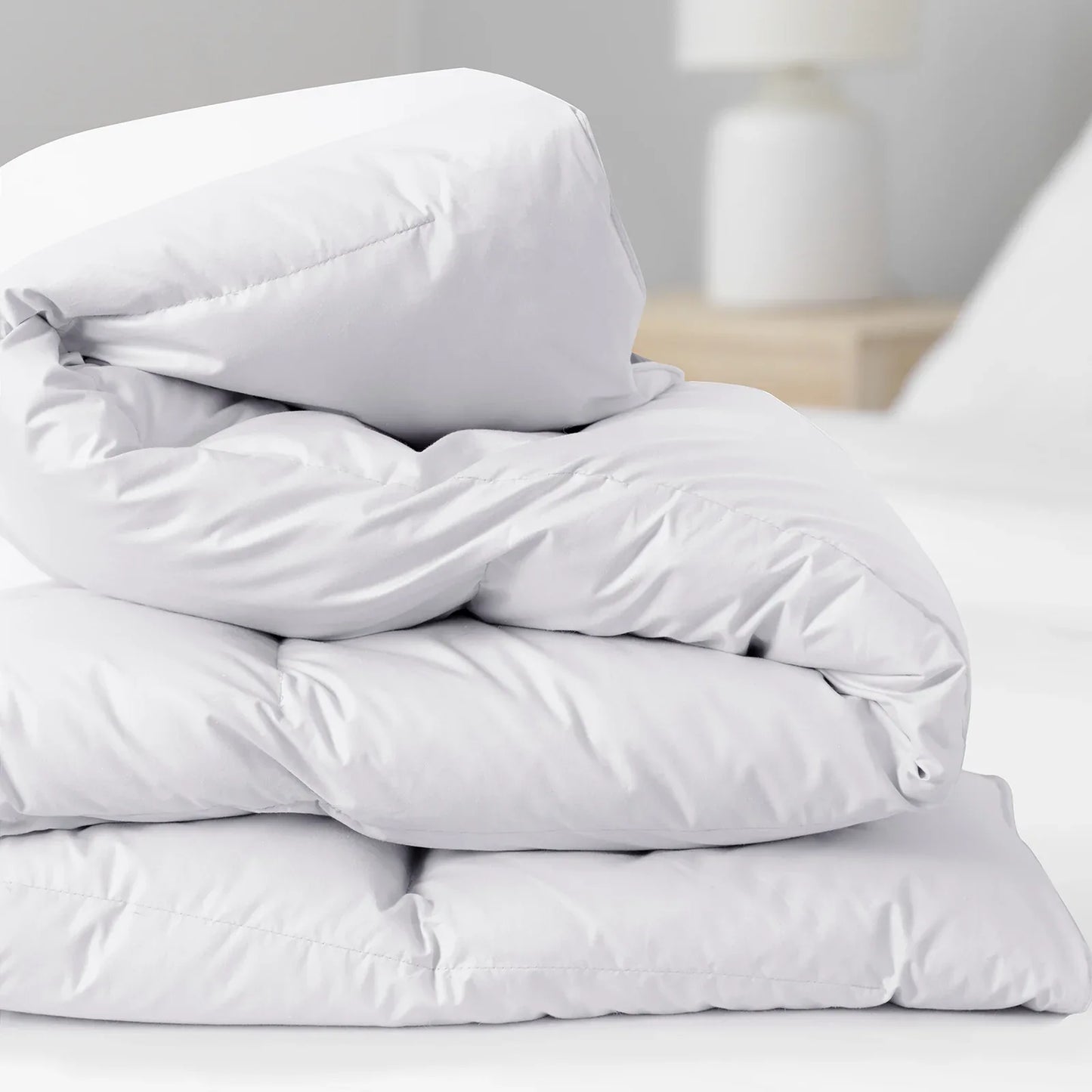 Royal Comfort 800GSM Silk Blend Quilt Duvet Ultra Warm Winter Weight - Double - White - Mekamart Australia