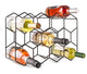 14 Bottle Freestanding Modern Metal Countertop Wine Rack Countertop - Mekamart Australia