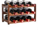 3-layer Bamboo Wine Storage Rack (12 bottles) - Mekamart Australia