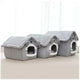 Soft Indoor Dog House & Bed - Washable Grey - Mekamart Australia