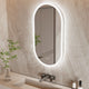 800x500mm LED Bathroom Mirror Oval Anti-Fog Dimmable Wall Mount