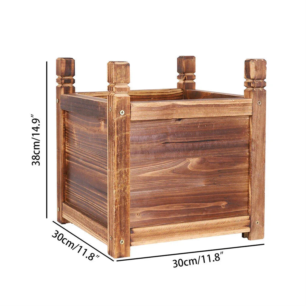 Small Raised Garden Bed 30x30x33cm Wooden Planter Box - Mekamart Australia