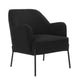 Hugo upholstered armchair black - Mekamart Australia