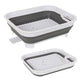 Collapsible Dish Rack with Utensil Section Space-Saving Drying Rack for Compact Kitchens & Camping - Mekamart Australia