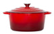26cm Enamelled Cast Iron French Oven Casserole (4.7L) - Red - Mekamart Australia