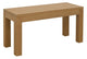 Amsterdam Solid Timber Bench 90 x 35 cm (Natural) - Mekamart Australia