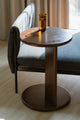 Brentwood Round Solid Timber Lamp Table (Walnut) - Mekamart Australia