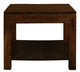 Amsterdam Solid Mahogany Timber Lamp Table 60 x 60 cm (Mohagany) - Mekamart Australia