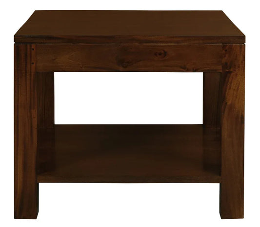 Amsterdam Solid Mahogany Timber Lamp Table 60 x 60 cm (Mohagany) - Mekamart Australia