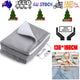 Double-side Flannel Heated Electric Throw Blanket Fast Heating Warm Washable gray - Mekamart Australia