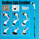 9in1 Electric Spin Scrubber Turbo Scrub Cleaning Brush Cordless Chargeable Tool - Mekamart Australia