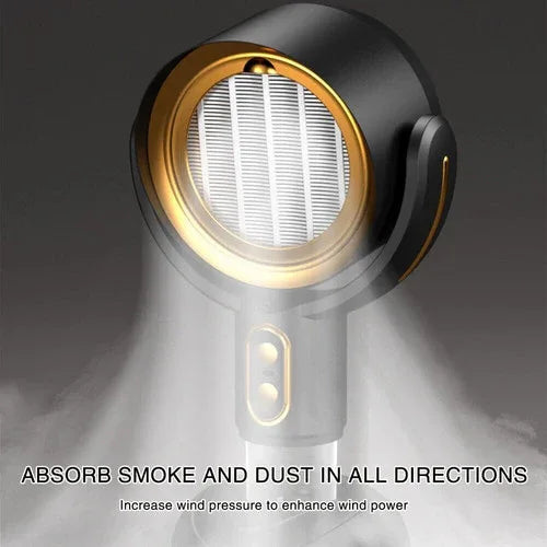 Portable Smoke Away Purifier Fan Smoke Fan for Indoor Cook Smoking with Filter GOLD - Mekamart Australia