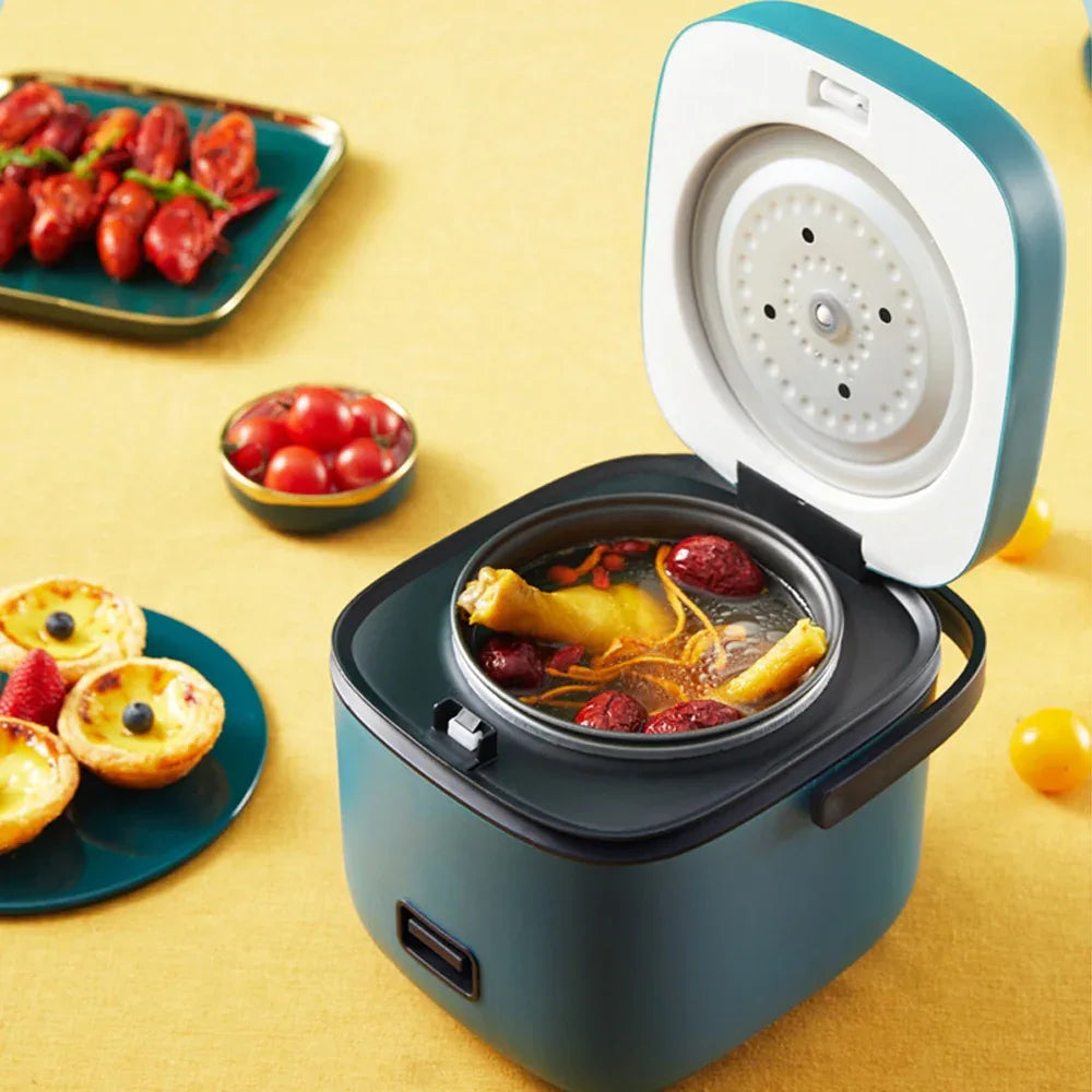 1.2L Mini Rice Cooker Travel Small Non-stick Pot For Cooking Soup Rice Stews - Mekamart Australia