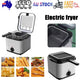 Electric Deep Fryer 2.5L French Frie Machine Oil Hot Pot Fried Chicken Grill - Mekamart Australia