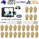 3D Printer 0.4mm Nozzle Throat & 0.4mm Extruder Brass Nozzle Printer Head Set