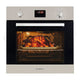 EuroChef 60cm Stainless Electric Wall Oven 8 Function Built-in Fan Forced Grill Touch Control - Mekamart Australia