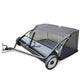 PlantCraft Lawn Sweeper 48" Wide, Tow Behind Leaf and Grass Clipping Collector, Universal Hitch for Ride on Mower, Garden Tractor - Mekamart Australia