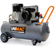 Unimac 100L 2.6kW Industrial Air Compressor, 370L/min 116PSI, Brushless Motor, Long Service Life, Certified Tank, 15A Plug - Mekamart Australia