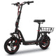 ALPHA Rover Electric Scooter with Seat, AU Compliant, 500W 48V 25km/h 30km Range, 14-inch Tyres, Motorised Commuter eScooter for Adults, Black