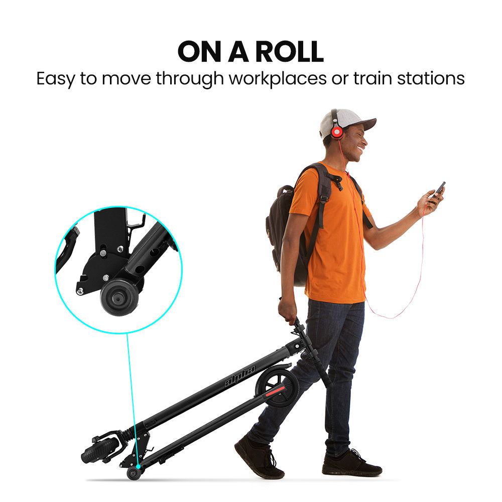 ALPHA Peak 300W 10Ah Electric Scooter, AU Compliant, Suspension, for Adults or Teens, Black