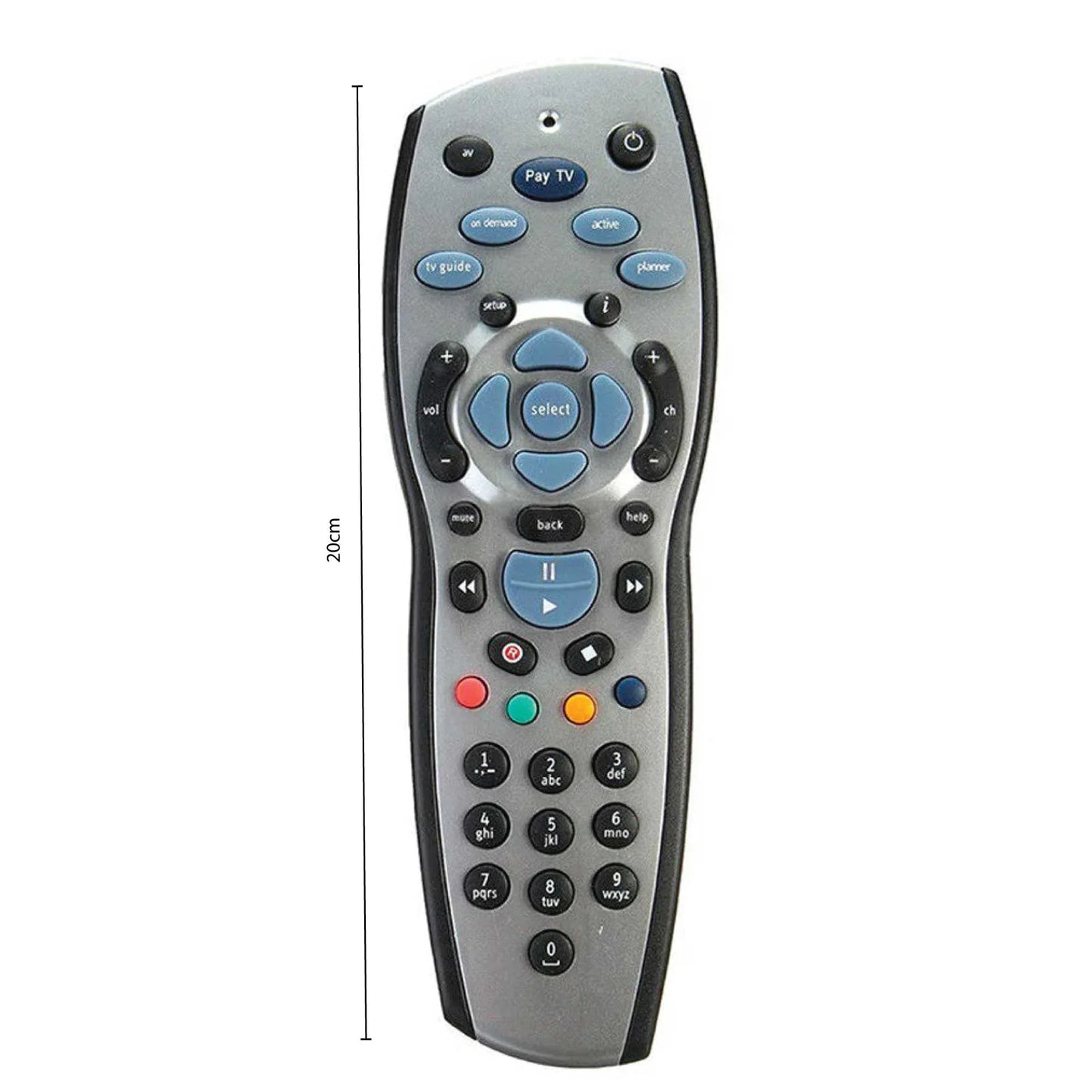 Tooleroo PayTV Remote Control Compatible with Foxtel MYSTAR SKY NZ - Silver - Mekamart Australia