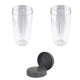 For Nutribullet 2 Tall Cups + 2 Stay Fresh Lid For Nutri 600 and 900 Models - Mekamart Australia