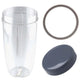 For Nutribullet Colossal Large Cup + Stay Fresh Lid + Grey Seal - 900 600 Models - Mekamart Australia