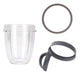 For Nutribullet Short Cup + Handheld Lip Ring + Grey Seal 900 and 600 Models - Mekamart Australia