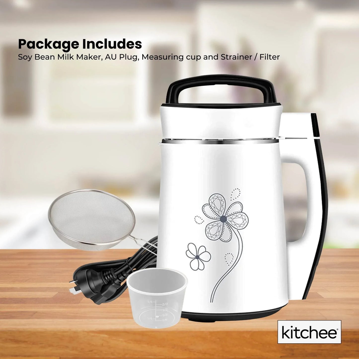 1.2L Electric Soy Bean Milk Maker Machine - Automatic Soya Almond Nut Blender - Mekamart Australia