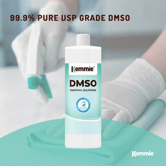 Kemmie 500ml DMSO Liquid 99.9% Pure - USP Grade Dimethyl Sulfoxide Solvent
