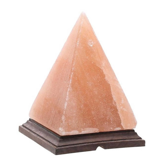 12V 12W Pyramid Himalayan Pink Salt Lamp Carved Rock Crystal Light Bulb On/Off - Mekamart Australia