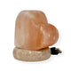 USB Himalayan Salt Lamp - Heart Love Carved Shape Pink Crystal Rock LED Light - Mekamart Australia