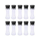 10x 180ml Glass Salt or Pepper Grinder 18cm - Adjustable Ceramic Core Tall Mill