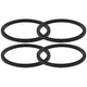 4x For Nutribullet RX Gasket Black Seal Ring - Suits 1700W 1700 N17-1001 Blade - Mekamart Australia