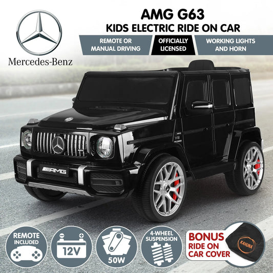 Kahuna Mercedes Benz AMG Licensed G63 Kids Electric Ride On Car Remote Control Dual 25W Motors Music Player LED Lights - Mekamart Australia