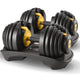 Powertrain 48kg Adjustable Dumbbell Home Gym Set Gold