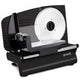 Pronti Black Electric Food Slicer 200W with Adjustable Thickness 1 to 15mm Serrated and Fine Edge Stainless Steel Blades