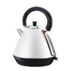 Pronti 1.7l Rose Trim Collection Kettle - White - Mekamart Australia