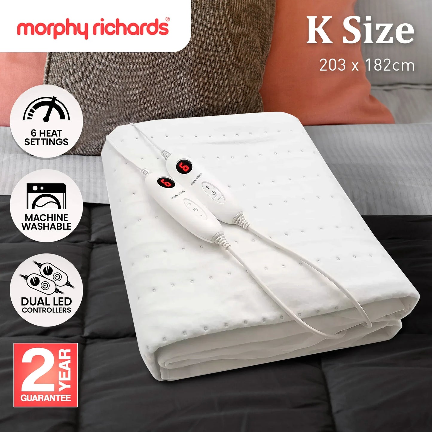Morphy Richards Electric Blanket - King - Mekamart Australia