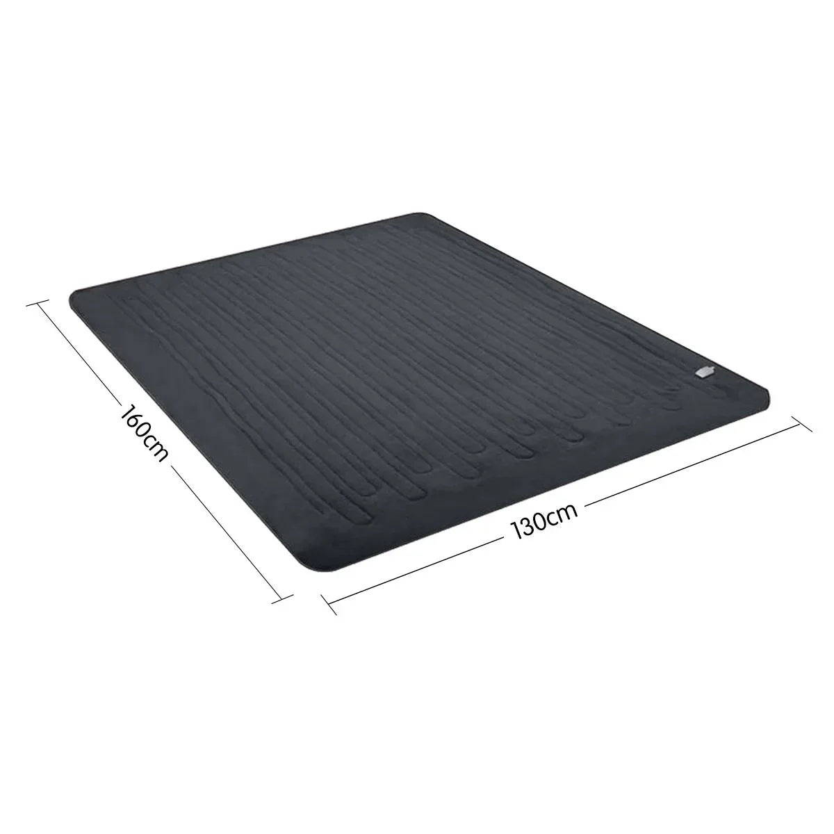 Laura Hill Heated Electric Blanket Throw Rug Coral Warm Fleece Grey - Mekamart Australia