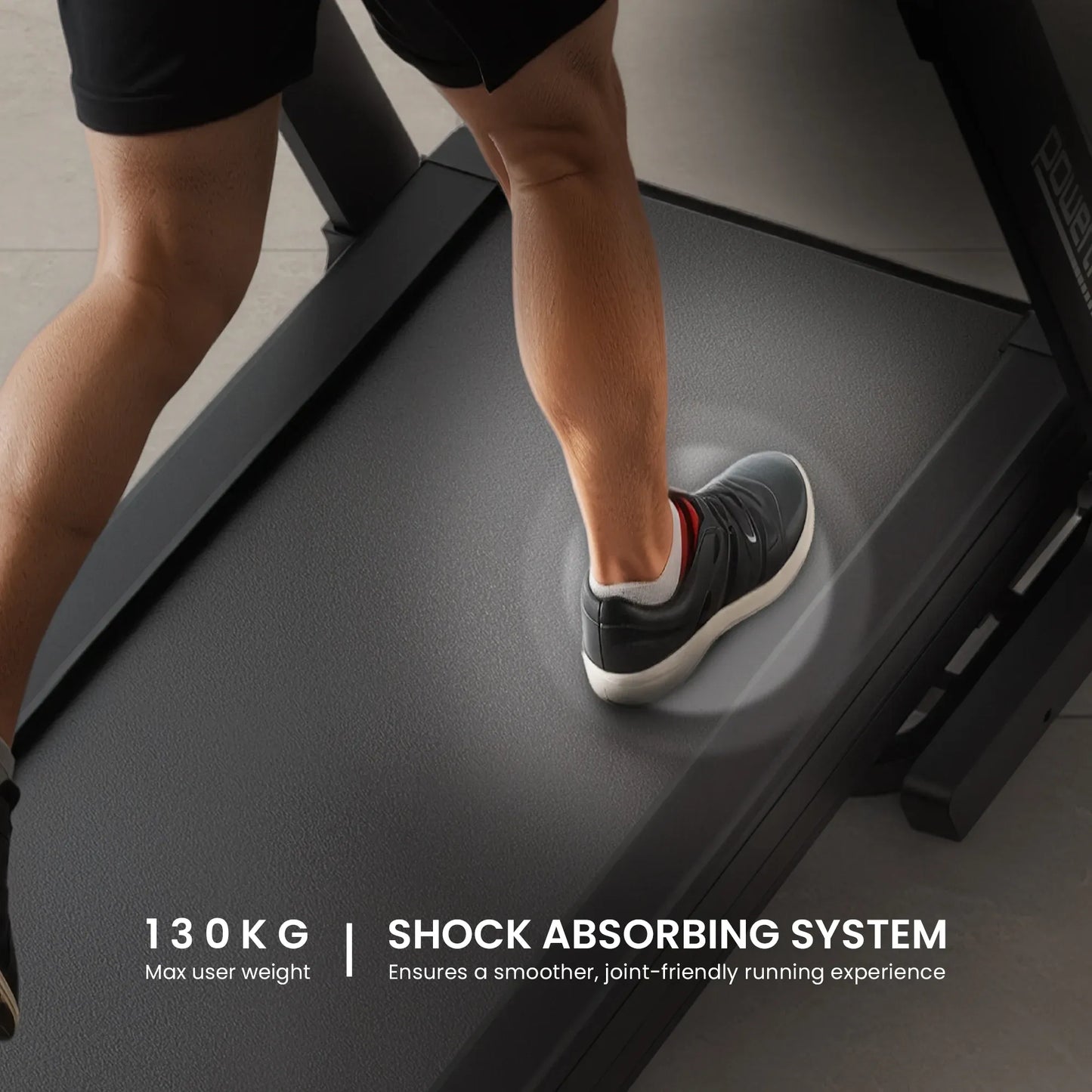 Powertrain V500 3hp Foldable Treadmill Cardio Running Automatic Incline Machine