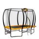 Kahuna 6 Ft X 9 Ft Rectangular Outdoor Trampoline With LED Basketball Set Orange - Mekamart Australia