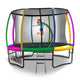 Kahuna 8ft Outdoor Rainbow Trampoline For Kids And Children Suited For Fitness Exercise Gymnastics With Safety Enclosure - Mekamart Australia