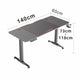 Gaming Standing Desk Home Office Lift Electric Height Adjustable Sit To Stand Motorized Standing Desk 1460 - Mekamart Australia