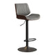 SERENITà European Wooden Modern Bar Stools Bistro Stool with Rotating and Aerodynamic Multi-levelled (Grey) - Mekamart Australia
